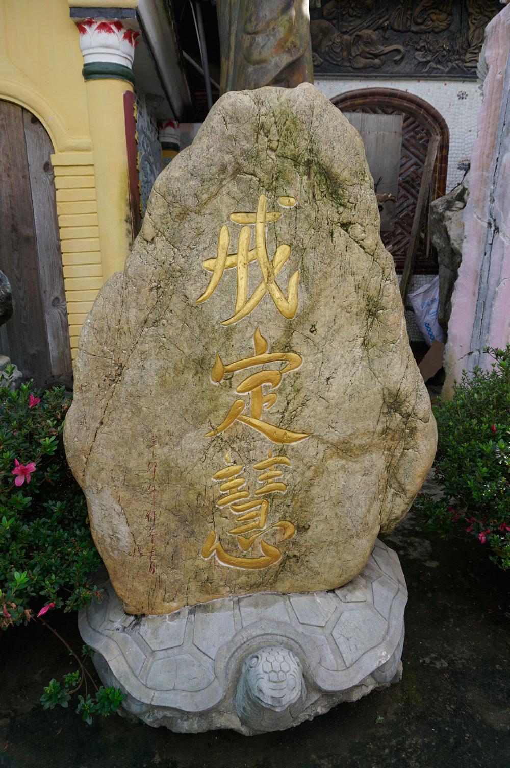 Gỗ hóa thạch bạc tỷ gần chùa Ve Chai - Chùa Linh Phước